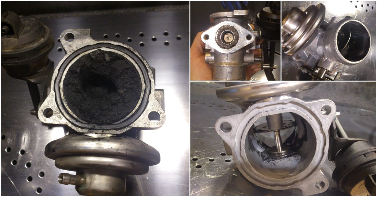 Cleaning egr valve with parts cleaning machine Torrent 500